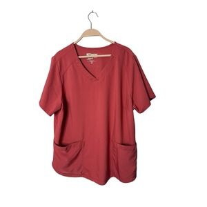 Grey's Anatomy EVOLVE‎ Scrub Top Size XXL-Mauve/Rose-ish V-Neck